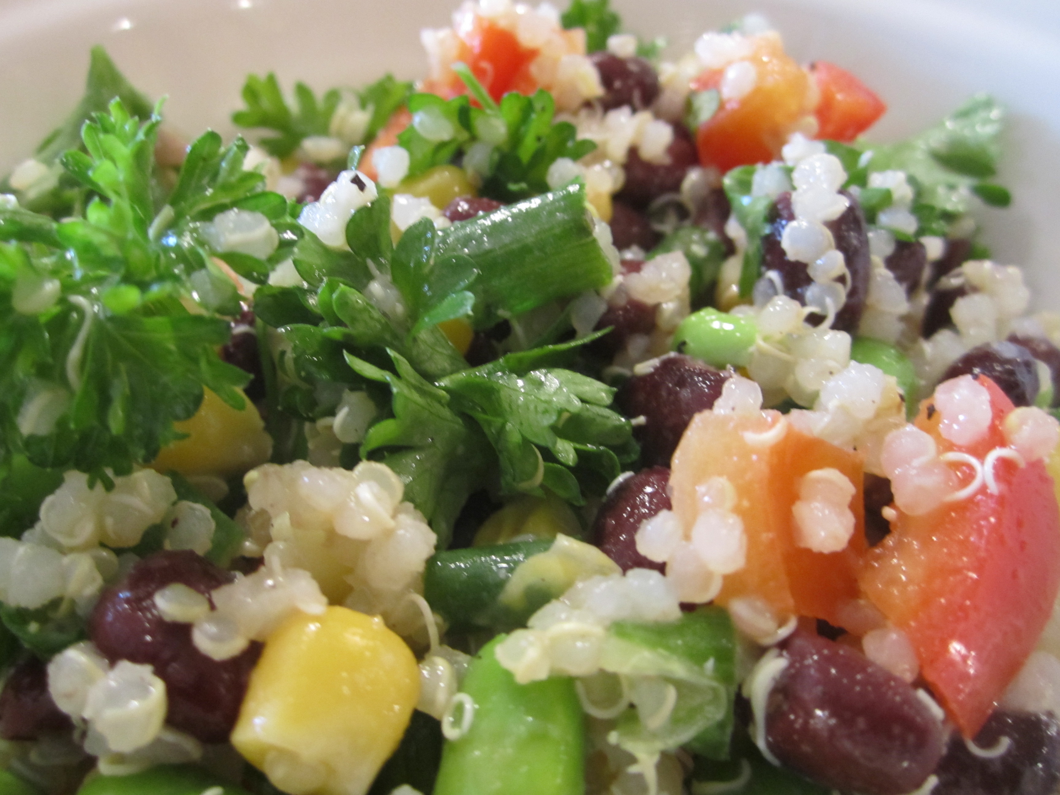 Quinoa Salad with Edamame and Black Beans